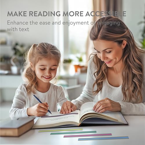 10 Pcs Reading Stripe with Wrapped Paper and OPP Bag - Colored Overlays for Focus