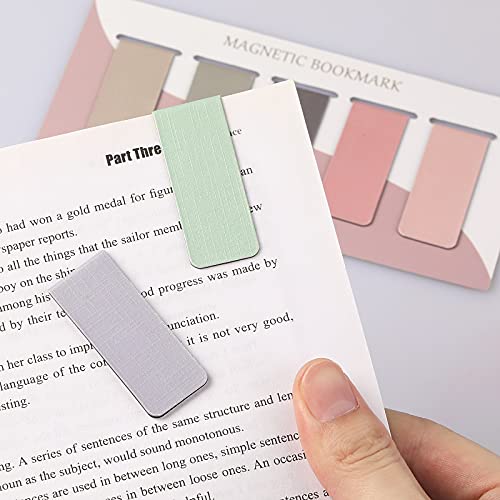 Joyberg 15 Pieces Magnetic Bookmarks Set - Misty, Ocean, Emerald for Reading & Book Lovers