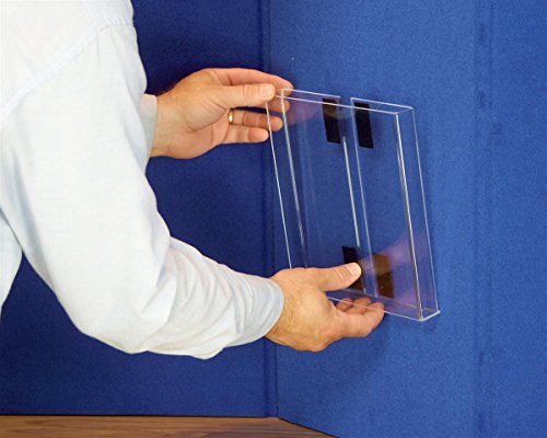 Displays2go 72.5 x 72.5-Inch Double-Sided Trade Show Presentation Board with Lights