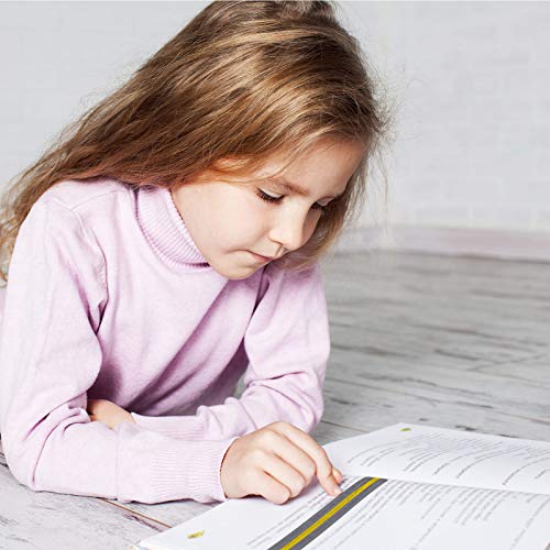 Zonon 48 Pcs Guided Reading Highlight Strips - 3 Sizes, 7.48 x 1.25 & 7.48 x 2.75 Inch, Fluency & Dyslexia Aid
