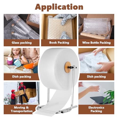 15.75 Inch Bubble Wrap Roll Dispenser with Easy Film Replacement - Stable & Easy to Use