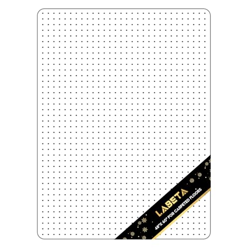 Office Chair Mat for Carpet Floor, 48"X60" Chair Mat, Slip Resistant Heavy Duty Under Desk Protector Carpeted Floors Mats, Office Low Pile Carpets and Rolling Computer Mats with Studs for Home