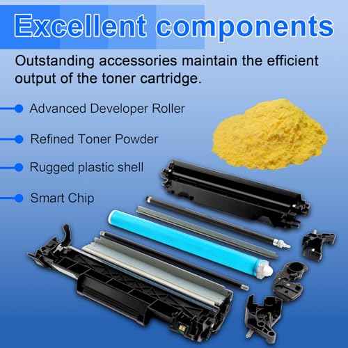 NineLeaf 2 Pack Yellow Toner Cartridge Compatible for Brother TN227 TN-227 TN223 TN227Y Work with HL-L3230CDN HL-L3290CDW DCP-L3550CDW MFC-L3770CDW HL-L3210CW Printer