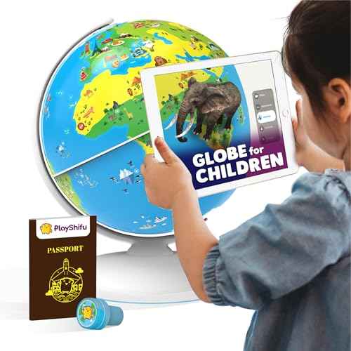 PlayShifu Globe for Children ? Orboot Earth: Interactive Kids Globe with 1000+ Facts on Animals, Places & Monuments | Tech-Powered Learning Toy & STEM Gift for Kids Ages 4?10