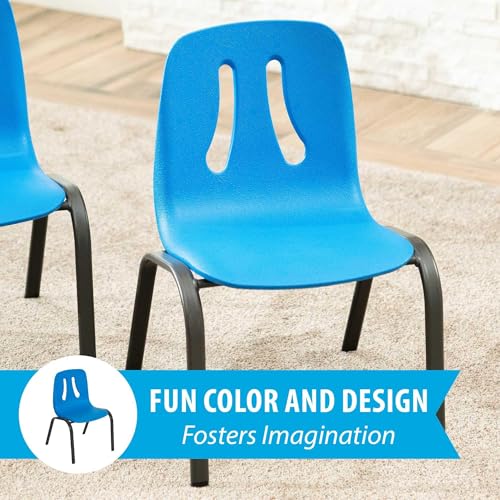 Lifetime Kids’ Stacking Chairs 4-Pack – Lightweight, Weather-Resistant