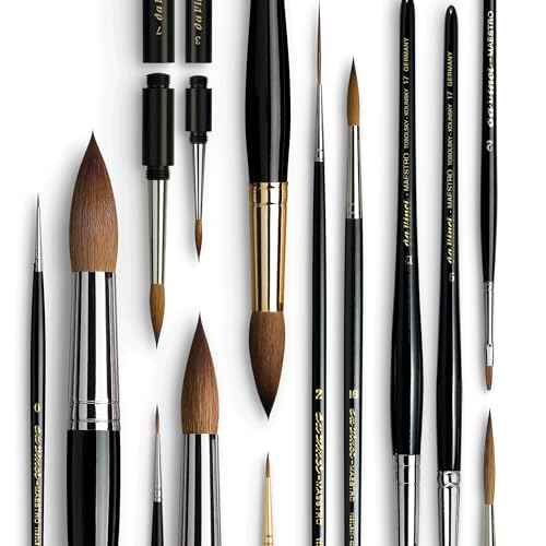 da Vinci Watercolor Series 10 Maestro Paint Brush, Round Kolinsky Red Sable, Size 6