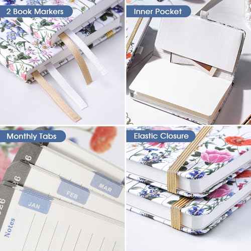 2026 Pocket Calendar - 2026 Pocket Planner for Purse, Jan. 2026 - Dec. 2026, 6.3''¡¿3.8'', Weekly & Monthly Planner with Pen Loop - Floral
