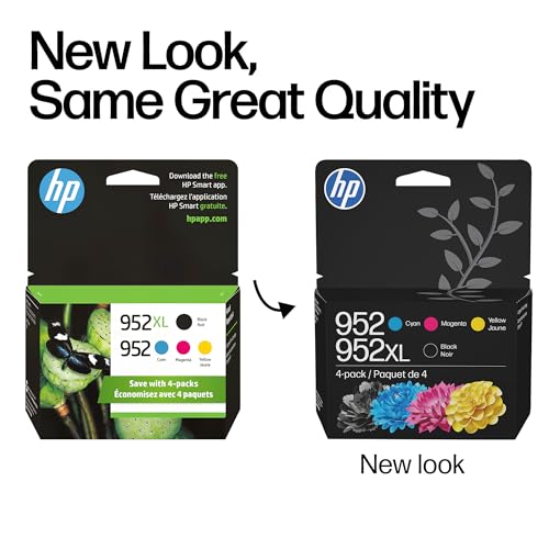 HP 952XL Ink Cartridge Set Black & Cyan Magenta Yellow - 1 Pack