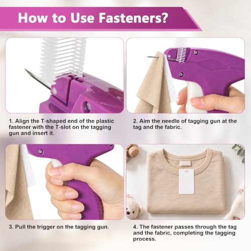 PAG-Mass 0.5 inch Tagging Gun Fasteners 5000pcs Transparent for Clothing