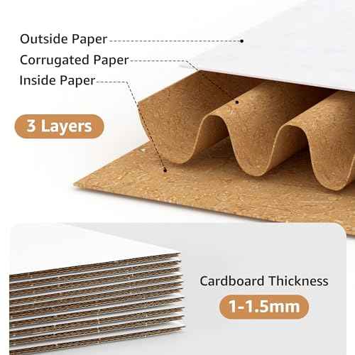 EXYGLO 40 Pack 11x6x6 Shipping Boxes for Small Business, White Corrugated Cardboard Box for Packaging, Moving, Mailing, and Storing
