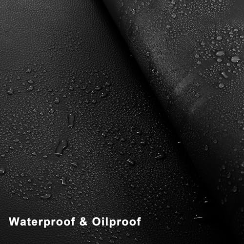 Vyaaa L Shaped Leather Desk Pad, 59" x 59" x 19.6" Large PU Leather Corner Desk Mat for Computer, Gaming, Writing, Home and Office£¨ Black£©