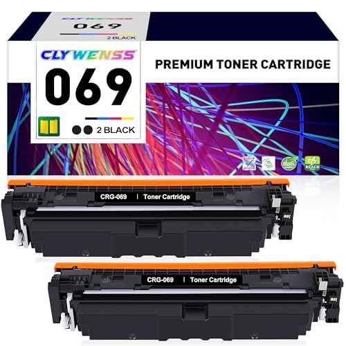 069 Black Toner Cartridge Replacement for Canon 069 CRG069 CRG-069 for ImageCLASS MF753Cdw MF751Cdw LBP674Cdw Printer (2-Pack)