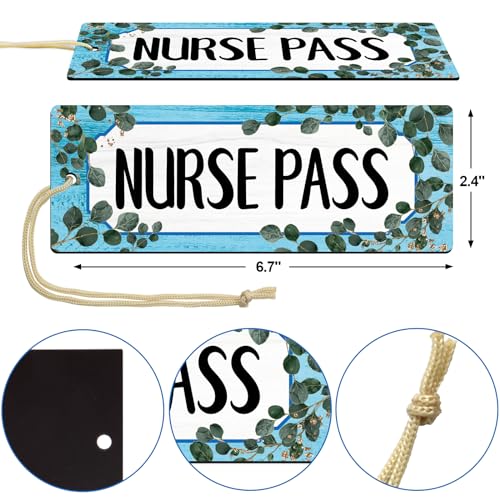 WorldBazaar Eucalyptus Magnetic Classroom Passes - Set of 6, Waterproof & Reusable