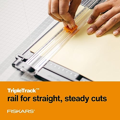Fiskars 12-Inch Recycled Portable Paper Cutter for Crafts & Office