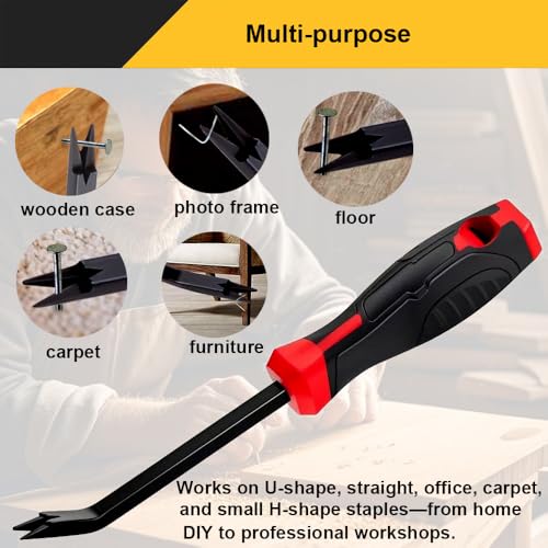 Heavy-Duty Upholstery Staple Remover - Lifter Tool for Carpet, Furniture