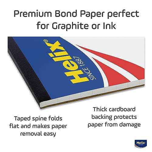 Maped Helix Bond Pad, 4 X 4 Grid, 17 x 22 Inches, 50 Sheets, White (37996)