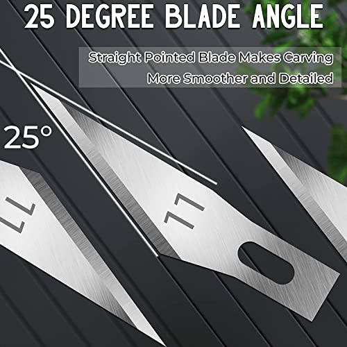 Jetmore 60 Pack Exacto Knife Blades #11 Replacement Set for Crafting