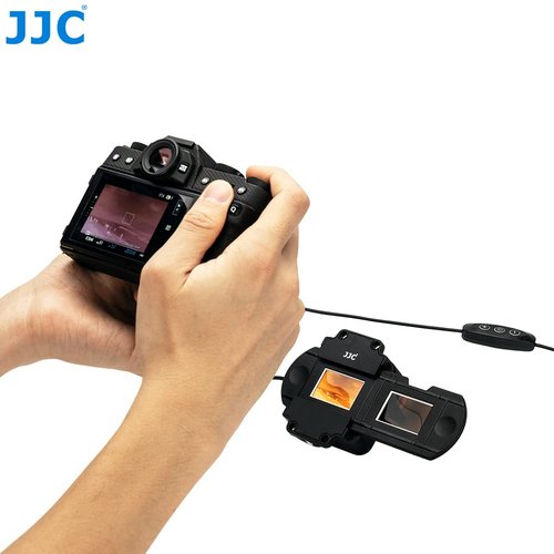 JJC Negative Film Holder Mounts for 35mm Compatible with Film Scanners Copying Equipment, Holds 2 Negative Frames On Digitizing Adapter Set