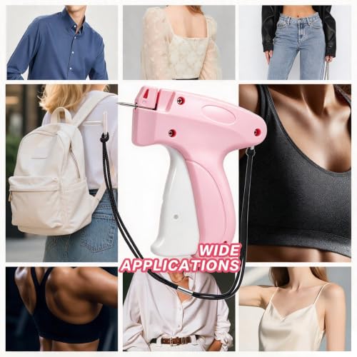 Stitch Gun for Garments with 6 Needles, 5mm Fasteners - Quick Clothing Fixer