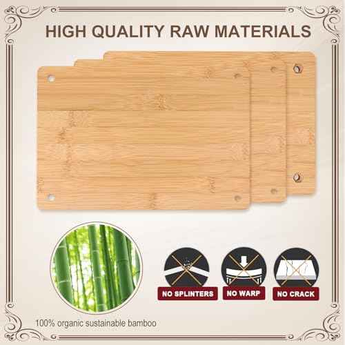 Wooden and Bamboo Book Press - double portable bookbinding supplies,book binding kit for beginners(11.8¡¿7.9inch)