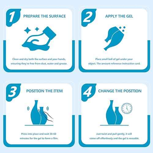 10 oz Exhibit Gel for Museum, Removable Clear Museum Exhibit Putty Wax for Fixed Collection and Decorations to Prevent Falling, Vibration.