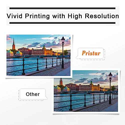 Pristar 4 Pack Compatible Canon Selphy Ink Cartridges Replacement for KP-108IN KP108 Color Ink Cassette for Canon Selphy CP1500 CP1300 CP1200 CP910 CP900 Wireless Compact Photo Printer (Without Paper)