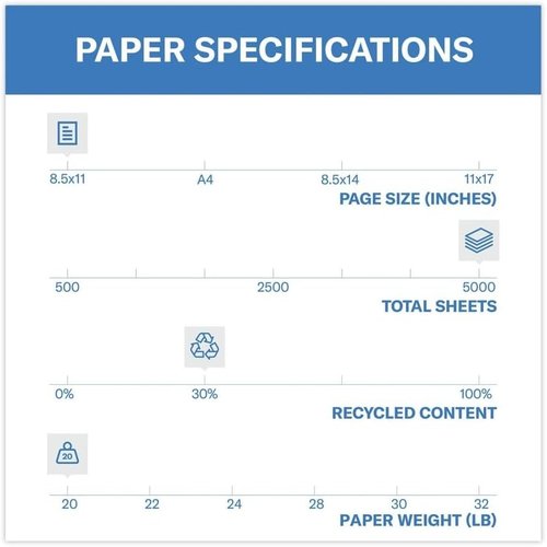 Hammermill Colored Paper - 20 lb Canary Printer Paper, 8.5 x 11 | 10 Reams (5,000 Sheets) - Made in the USA
