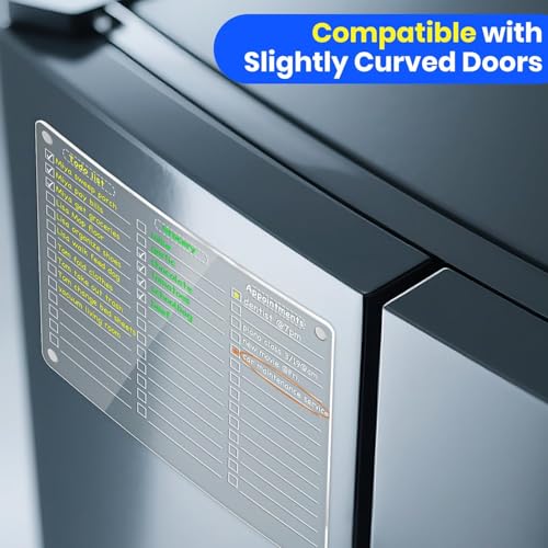 PigPotParty Magnetic Acrylic To-Do List Whiteboard for Fridge, 12x9.5 Inch - To-Do List