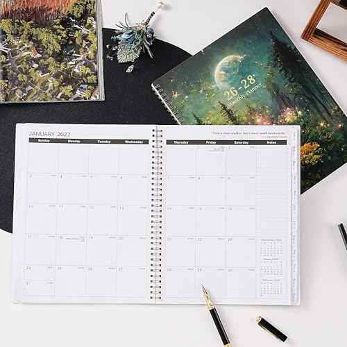 2026-2028 Monthly Planner/Calendar - 3 Year Monthly Planner 2026-2028, Jan.2026 - Dec.2028, 9" x 11", 3 Year Calendar 2026-2027-2028 with 36-Month Tabs, Inner Pocket - Dreaming Moonlight