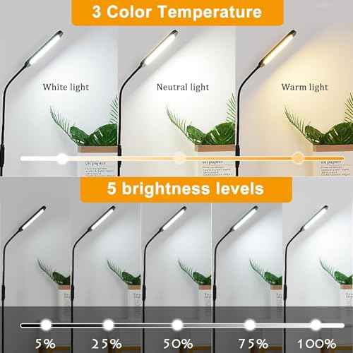 LED Floor Lamp for Living Room Lash Light for Eyelash Extensions Lash Lamp Stepless Adjustable 3000k-6000k Colors & Brightness Standing