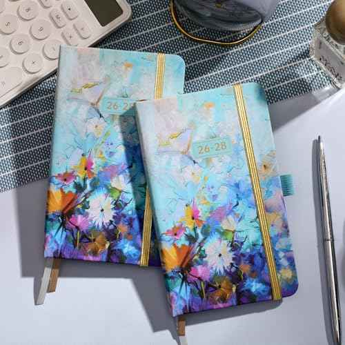 2026-2028 Pocket Planner/Calendar - 3 Year Monthly Planner 2026-2028, Jan 2026 - Dec 2028, 6.3" x 3.8", 60 Notes Pages, Inner Pocket, Pen Loop, Elastic Closure, Perfect Organizer for Purse