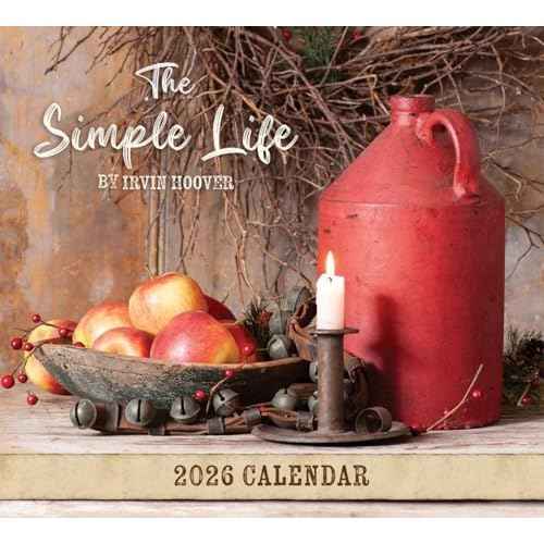 Crossroads Home 2026 "The Simple Life" Calendar by Irvin Hoover - Large Monthly Wall Calendar with Rustic Country Farmhouse Pictures