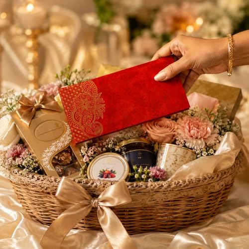 Assorted 25 LoveNspire Paisley Money Envelopes for Indian Weddings & Festive Gifts