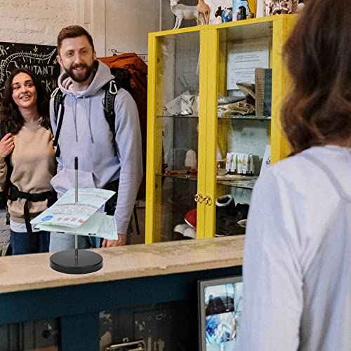 1 Pcs Ticket Spike, Receipt Spike Holder, Metal Bill Memo Holder for Restaurant, Kitchen, Office, Hotel (1)