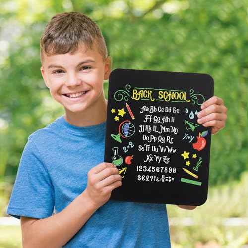 12 Pcs Chalk Board 9.5" x 12" Frameless Chalkboard for Kids Mini Wooden Chalk Board Small Chalkboard Signs Student School Supplies for Kids Classroom Home Office Restaurant