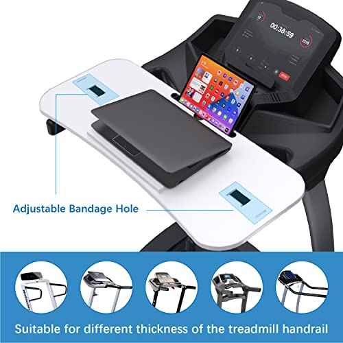 Miden Treadmill Desk Attachment, 36 inch Treadmill Laptop Holder, Universal Treadmill Laptop Desk
