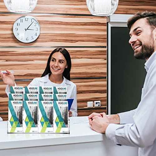 Kigley Acrylic Brochure Holder Pamphlet Brochure Display Stand, 3 Tier 12 Pockets Tabletop Greeting Card Display Clear Flyer Holder for Pamphlet, Document, Sign, Folders