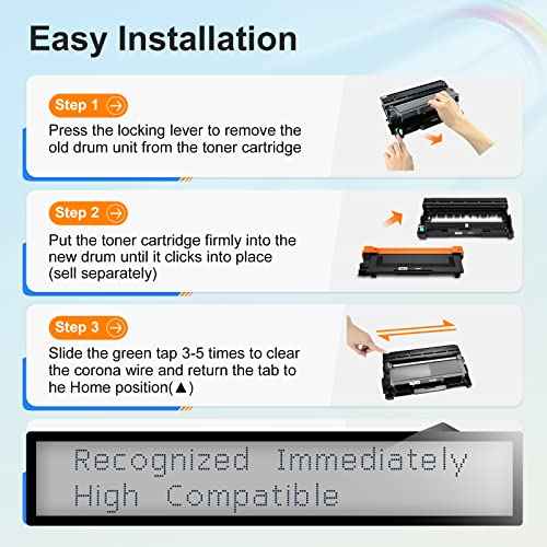 TESEN DR630 DR660 Compatible Drum Unit Replacement for DR630 DR660 Drum for use with MFC-L2700DW HL-L2300D HL-L2320D HL-L2340DW HL-L2360DN HL-L2380DW DCP-L2540DW HIGH Yield 1-Pack