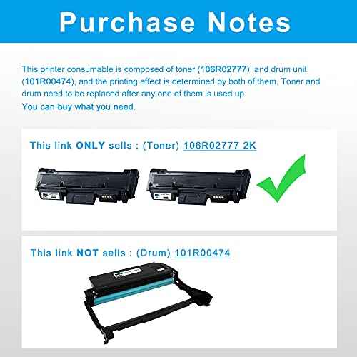 LCL 106R02777 Toner Cartridge Replacement for Xerox 106R02777 Black Toner Cartridge Work with Xerox 3215 3215NI 3225 3225DNI 3225V 3052 3260 3260VDNI Phaser 3260 3260DI 3260DNI 3260VI (Black,2-Pack)