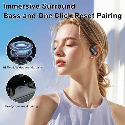 AI Translation Earbuds Real Time 164 Languages & Accents, Audifonos Traductores Ingl?s Espa?ol, IPX7 Waterproof & 10-Min Fast Charge, Bluetooth 5.4 Open-Ear Translator Earbuds for iOS/Android