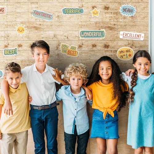 Mindsoft Rustic Wood Bulletin Board Paper 48x107 Inches for Classroom and Decor