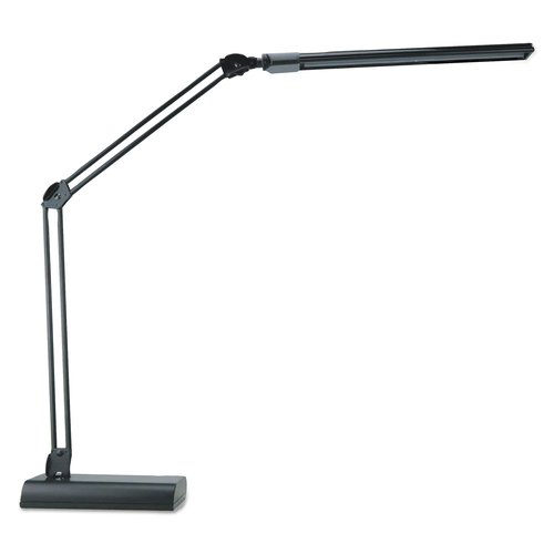 Alera ALELED908B 3.25 in. W x 6 in. D x 21.5 in. H Adjustable LED Desk Lamp - Black