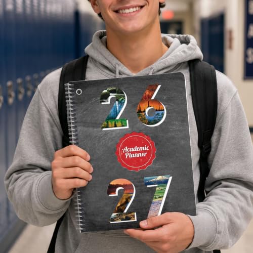 School Datebooks Monthly Planner 2026-2027 Medium Boulder Cover 6.625" x 9"