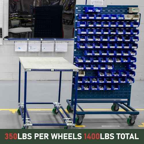 3" x 1.25"Caster Wheel, Polyurethane on Cast Iron Wheel, Ball Bearing-3/8" Bore, Set of 4 Heavy Duty Caster Caster Wheel with 1400 lbs Capacity(4 Pack)