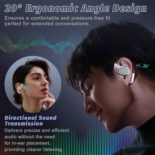 AI Translation Earbuds Real Time 144 Languages, OWS 3-in-1 Translator Earbuds, Auriculares Traductores de Idiomas HD Sound, Translating Earbud for Travel Business, iOS & Android Compatible (Black)
