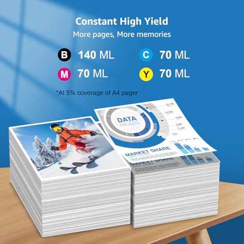 504 Ink Refill Bottles Replacement for T504 BK T504 C T504 M T504 Y Ink Bottle Compatible for L4150 L4160 L6171 Printer Ink 504 (1Black 1Cyan 1Magenta 1Yellow, 4-Pack)