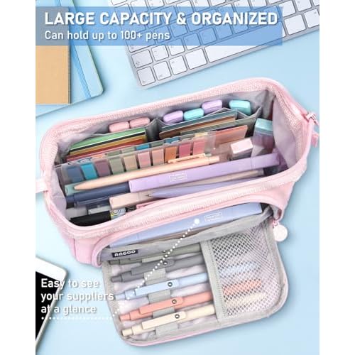Nicpro 57 PCS Aesthetic Book Annotation Kit with Pen Case, 12 Dual Highlighters, 5 Gel Pens, 6 Mechanical Pencil, 2 Markers 1200PCS Transparent Sticky Notes and Tabs for Bible Study Student Stationary