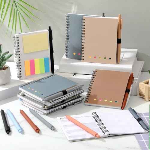 20 Set Employee Appreciation Gift School Weekly to Do List Spiral Planner Notebook with Sticky Note Ballpoint Pen Thank You Gift for Student Teacher Must Haves Office(Classic Color)