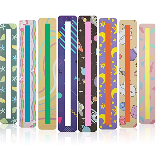 Censen Cute Style Guided Reading Highlight Strips - 2 Sets of 16, Bright Colorful Overlays for Kids & Students