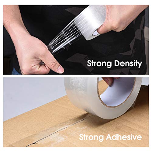 Pacific Mailer Heavy Duty Clear Packing Tape 2in x 65yds, Pack of 6